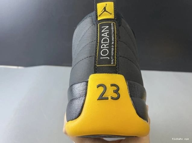 Gold 12 University Jordan Black Air Retro 130690-070 0719